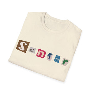 Senior - Adult Sizing - Blank Back - Unisex Softstyle T-Shirt