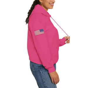 S4 - Option 1 - 102D SSB - Flags on Sleeves - Unisex Heavy Blend™ Hooded Sweatshirt