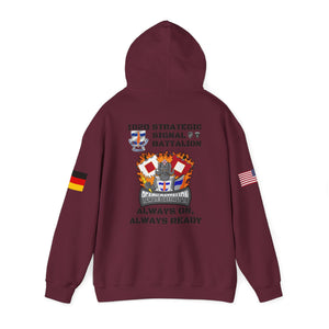 S4 - Option 1 - 102D SSB - Flags on Sleeves - Unisex Heavy Blend™ Hooded Sweatshirt