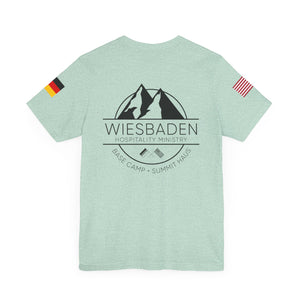 WHM - Flag on Sleeves - Unisex Jersey Short Sleeve Tee