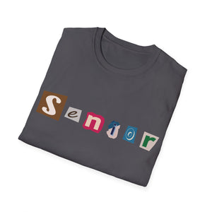 Senior - Adult Sizing - Blank Back - Unisex Softstyle T-Shirt