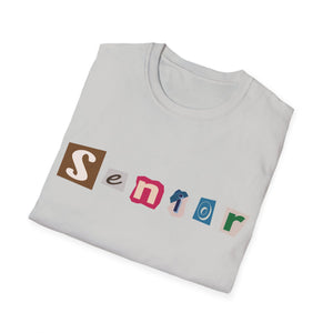 Senior - Adult Sizing - Blank Back - Unisex Softstyle T-Shirt