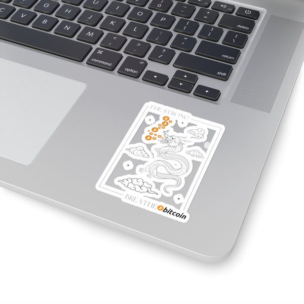 The Strong Breathe Bitcoin - Kiss-Cut Stickers