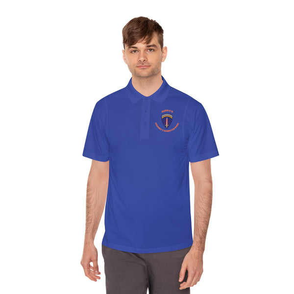 AAB U'R-AF -Orange text - Men's Sport Polo Shirt