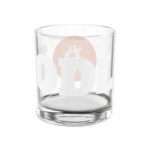 HODL Bitcoin Rocks Glass, 10oz
