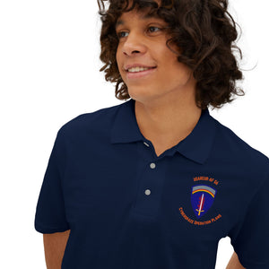 COP U'R-AF - Orange text - Men's Piqué Polo