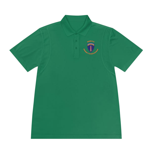 AAB U'R-AF -Orange text - Men's Sport Polo Shirt