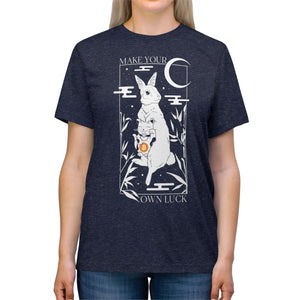 Bitcoin - Make Your Own Luck!- Triblend Tee