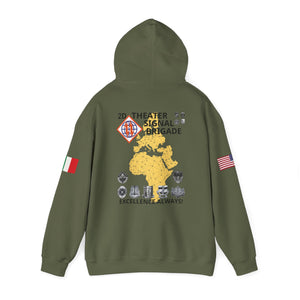 509th SSB - Flags on Sleeves - Unisex Heavy Blend™ Hooded Sweatshirt