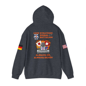 S4 - Option 1 - 102D SSB - Flags on Sleeves - Unisex Heavy Blend™ Hooded Sweatshirt