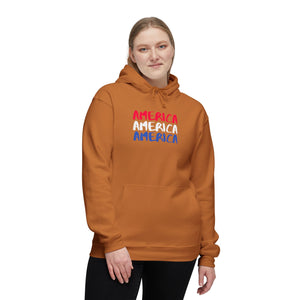 America x3!!! - Unisex Hooded Sweatshirt, Made in US