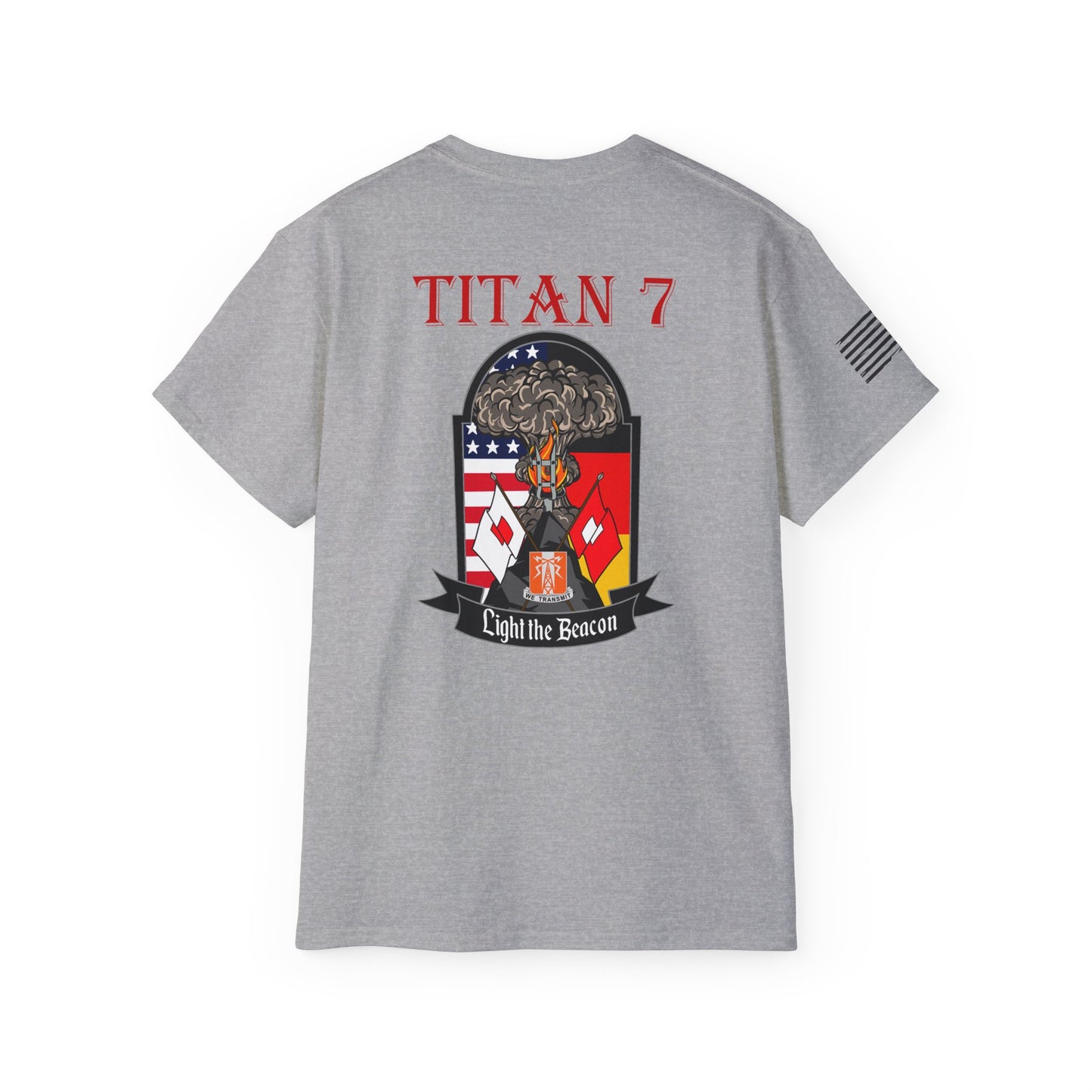 Titan 7 Call Sign - Flag on Sleeve - USANEC-S - Ultra Cotton Tee