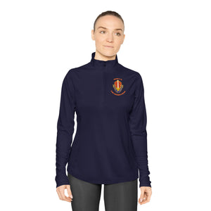 CAB Sword - Orange text - Ladies Quarter-Zip Pullover