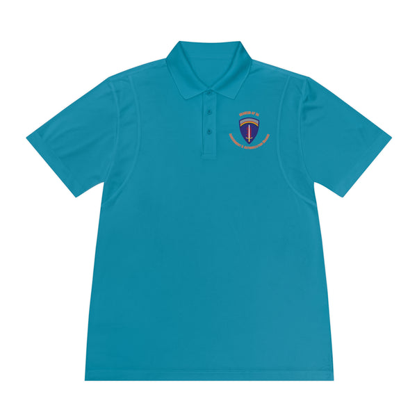 AAB U'R-AF -Orange text - Men's Sport Polo Shirt