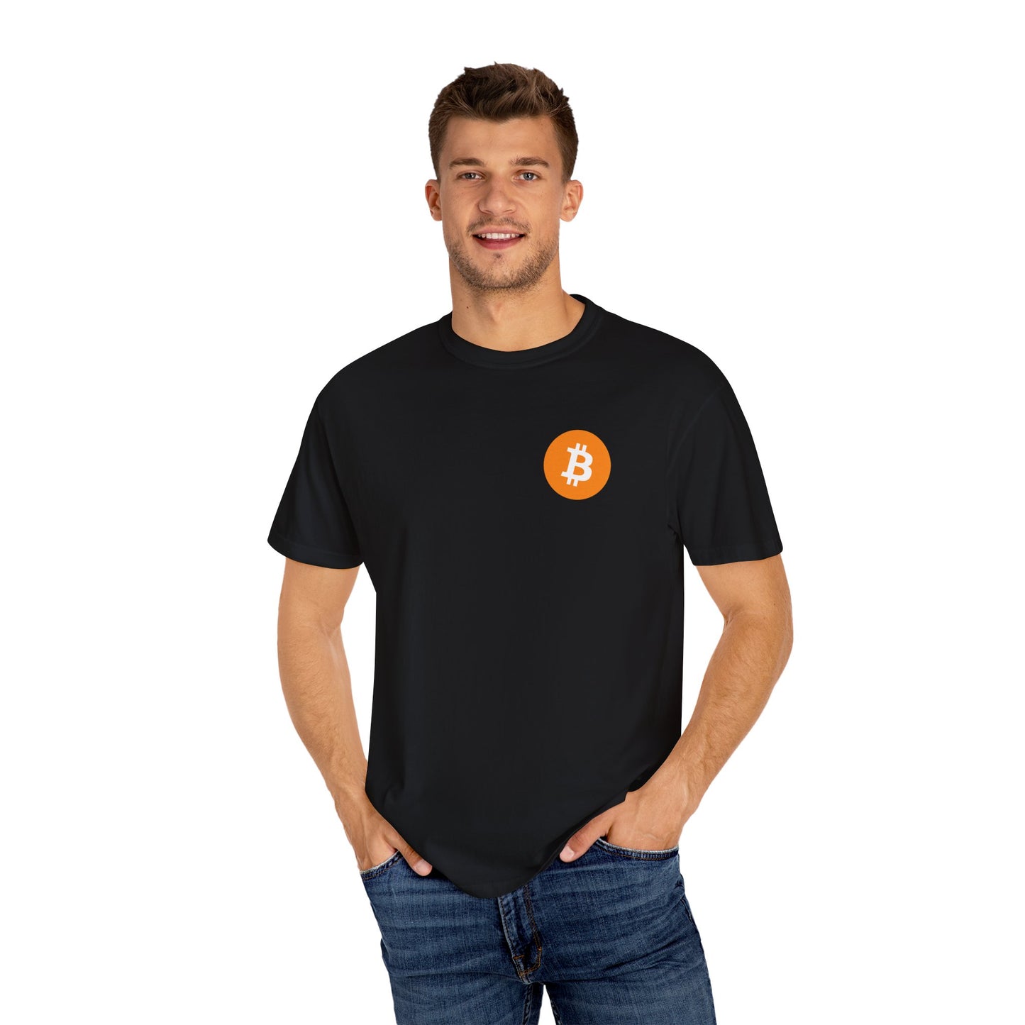 Bitcoin Lucky! - Unisex Garment-Dyed T-shirt