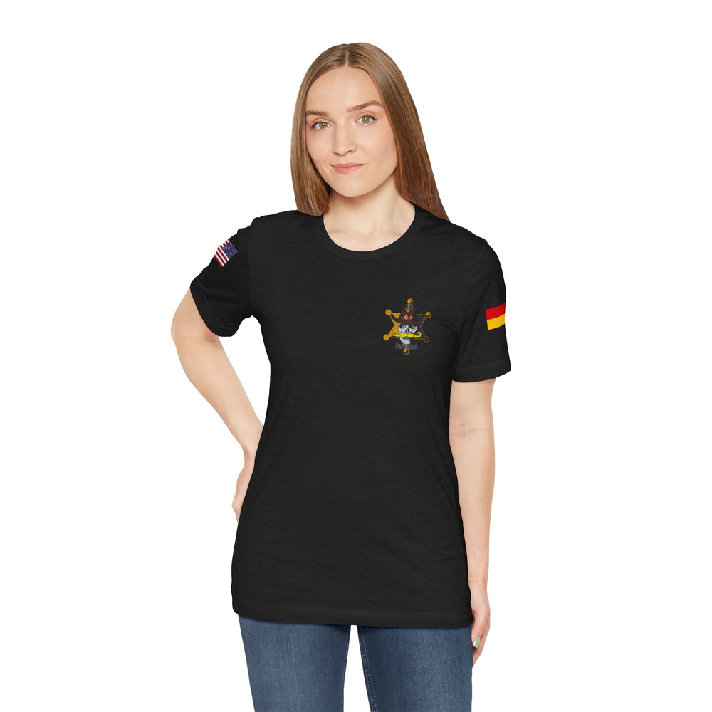 Desperados - Flag on Sleeves - Unisex Jersey Short Sleeve Tee