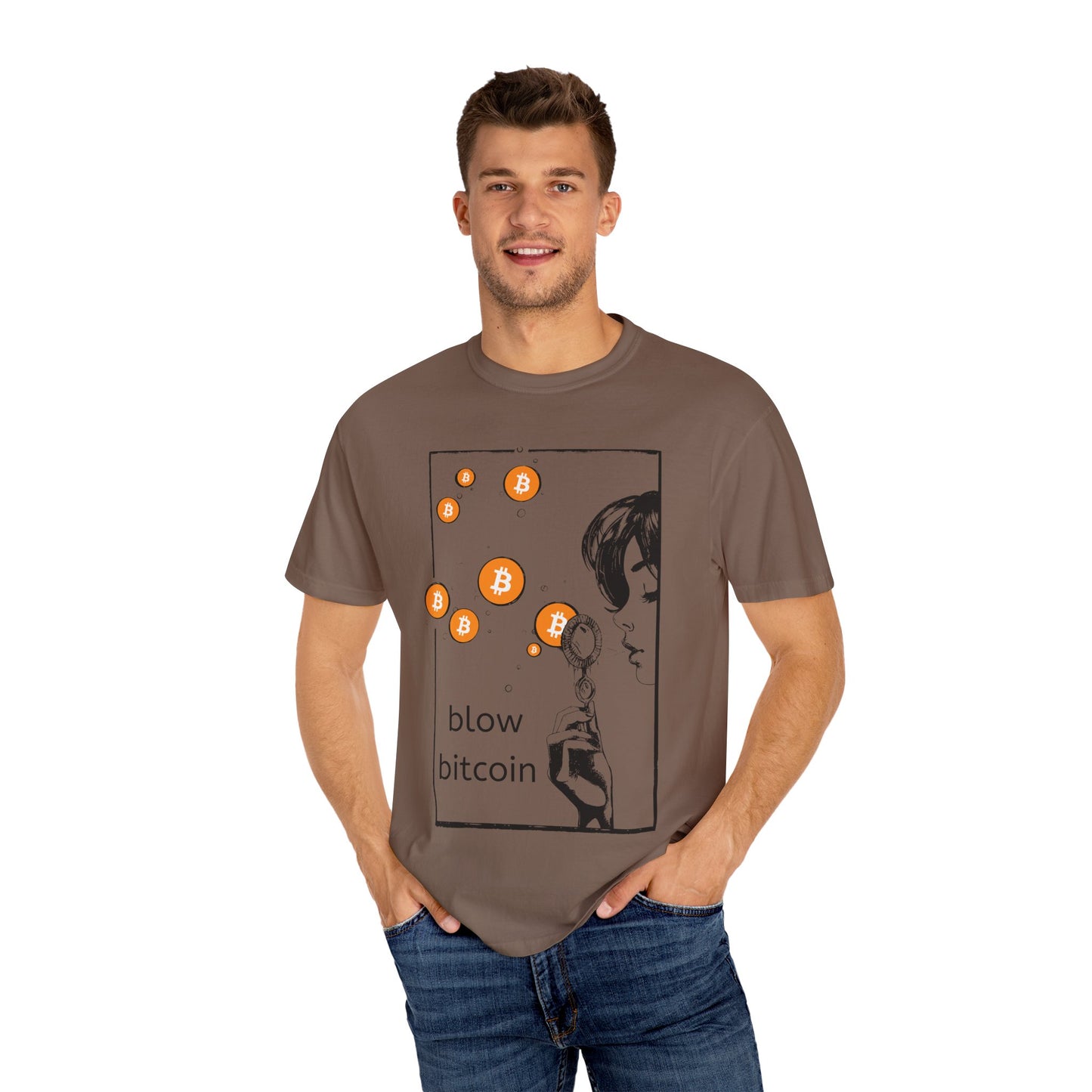 Blow Bitcoin! - Unisex Garment-Dyed T-shirt