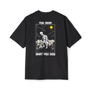 Sow Smiles! - Skeleton Back - Heavy Oversized Tee