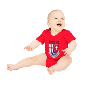 519th HC - Baby Organic Short Sleeve Bodysuit - Printed in Germany