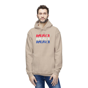 America x3!!! - Unisex Hooded Sweatshirt, Made in US