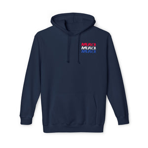 America x 3 - Unisex Hooded Sweatshirt, Made in USA