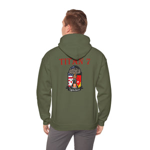 Titan 7 Call Sign - No Flags on Sleeves - USANEC-S - Unisex Heavy Blend™ Hooded Sweatshirt