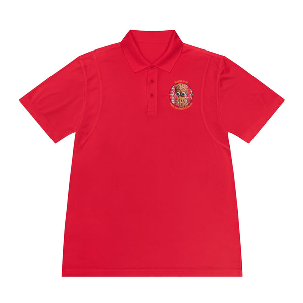 CAB - Orange text - Men's Sport Polo Shirt