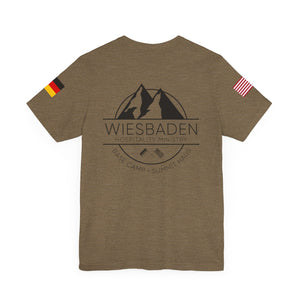 WHM - Flag on Sleeves - Unisex Jersey Short Sleeve Tee