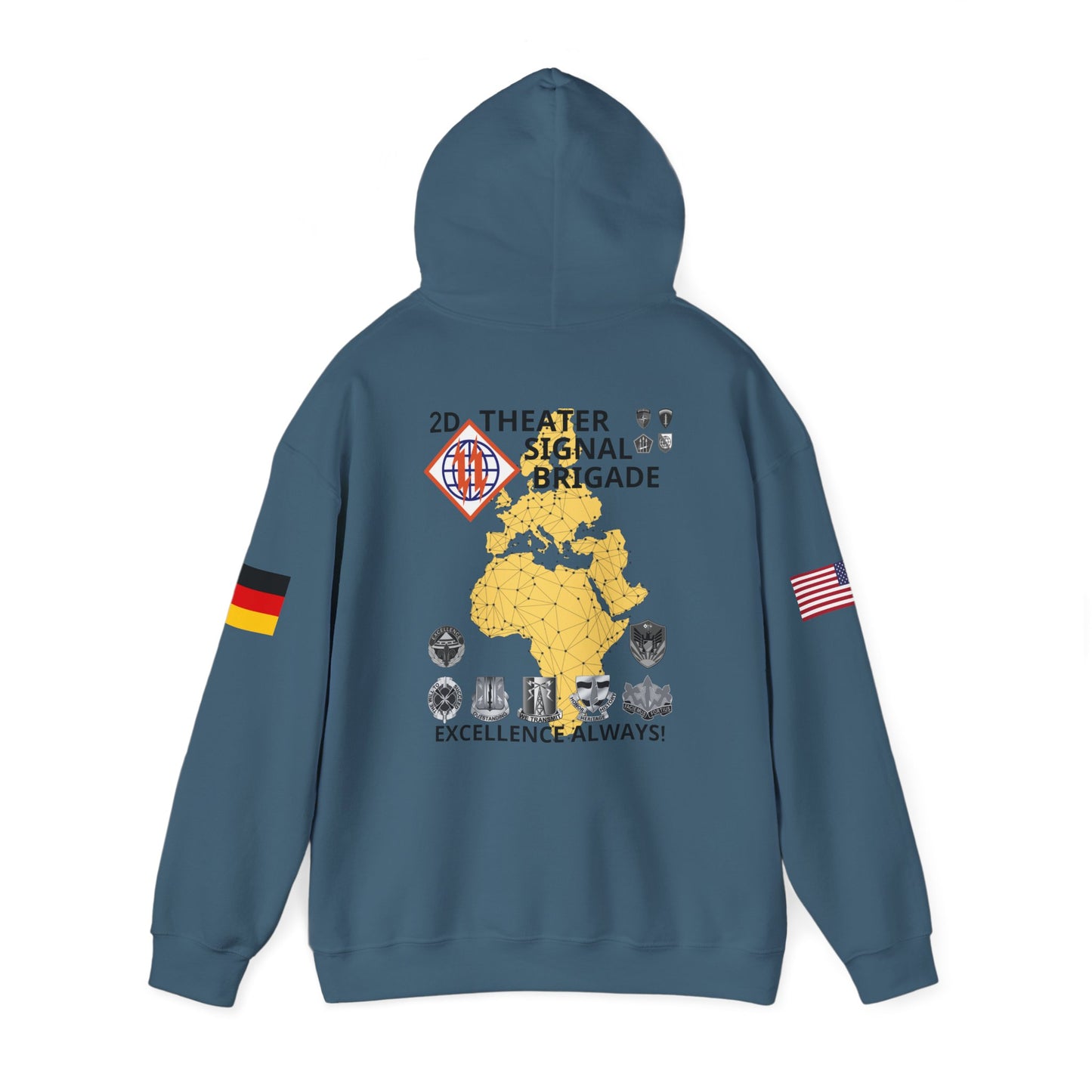 2TSB - Flags on Sleeves - Unisex Heavy Blend™ Hooded SweatshirT