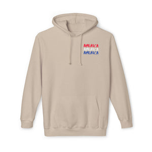 America x 3 - Unisex Hooded Sweatshirt, Made in USA