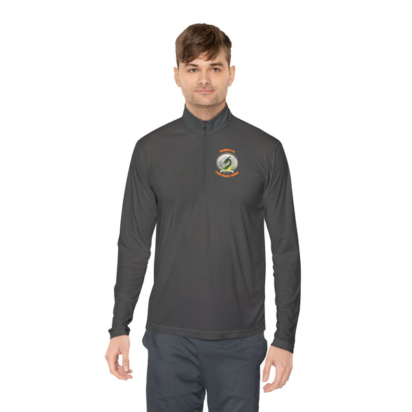 CSD Dragon - Orange text - Unisex Quarter-Zip Pullover