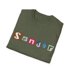 Senior - Adult Sizing - Blank Back - Unisex Softstyle T-Shirt