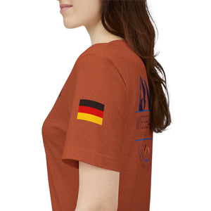 WHM - Flags on Sleeves - Unisex Jersey Short Sleeve Tee