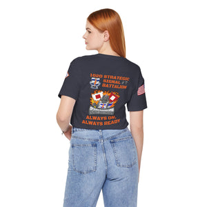 102d SSB - Sleeve with USA/2TSB - Unisex Jersey Short Sleeve Tee