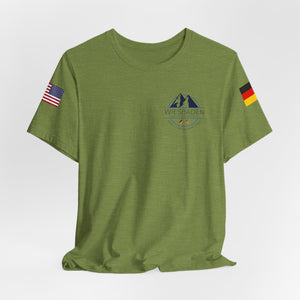 WHM - Flags on Sleeves - Unisex Jersey Short Sleeve Tee