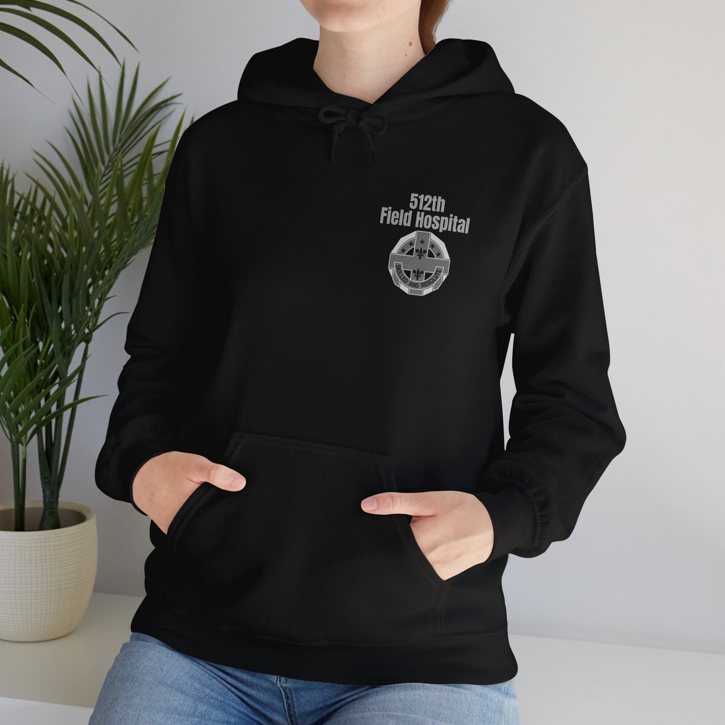 512th Field Hospital - Unisex Heavy Blend™ Hooded Sweatshirt - Printed in USA