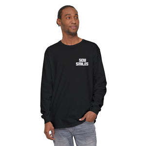 Sow Smiles! - Skeleton Back - Garment-Dyed Long Sleeve