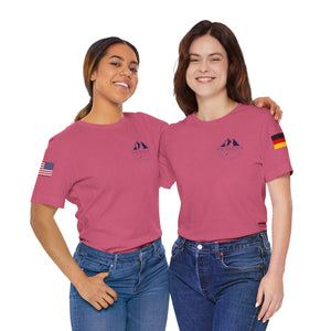 WHM - Flags on Sleeves - Unisex Jersey Short Sleeve Tee