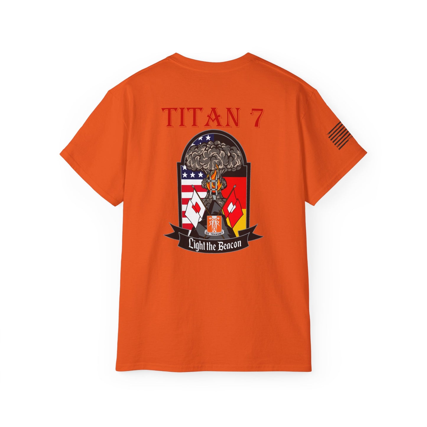 Titan 7 Call Sign - Flag on Sleeve - USANEC-S - Ultra Cotton Tee