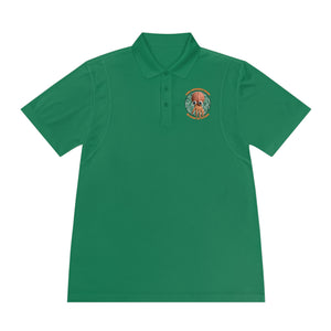 CAB Big Brains - Orange text - Men's Sport Polo Shirt