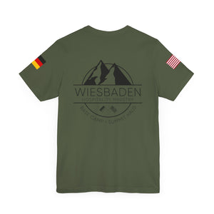 WHM - Flag on Sleeves - Unisex Jersey Short Sleeve Tee
