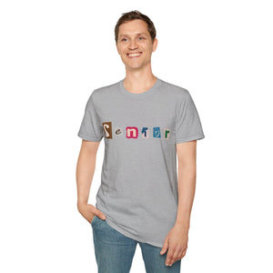 Senior - Adult Sizing - Blank Back - Unisex Softstyle T-Shirt