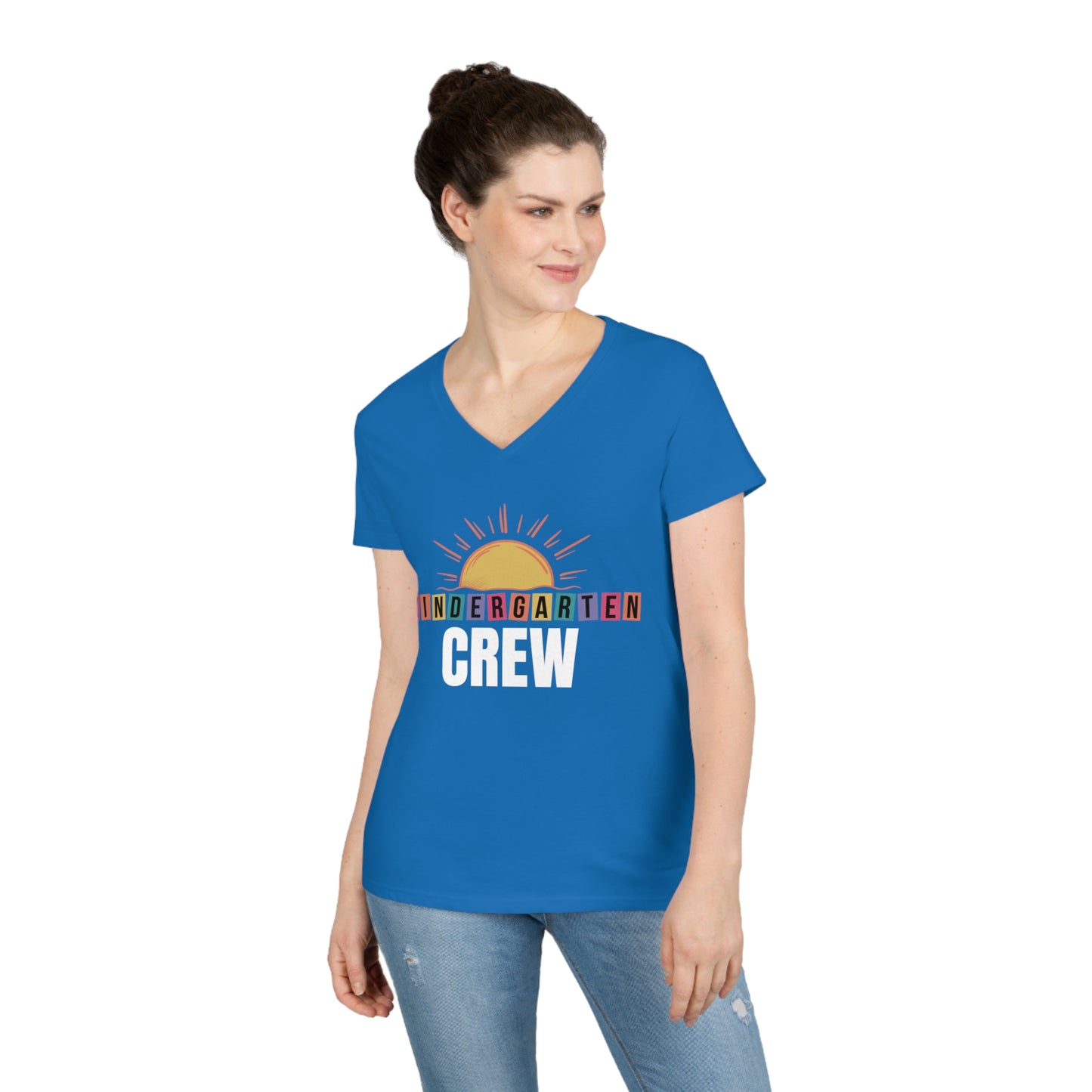 Kindergarten Crew - Ladies' V-Neck T-Shirt