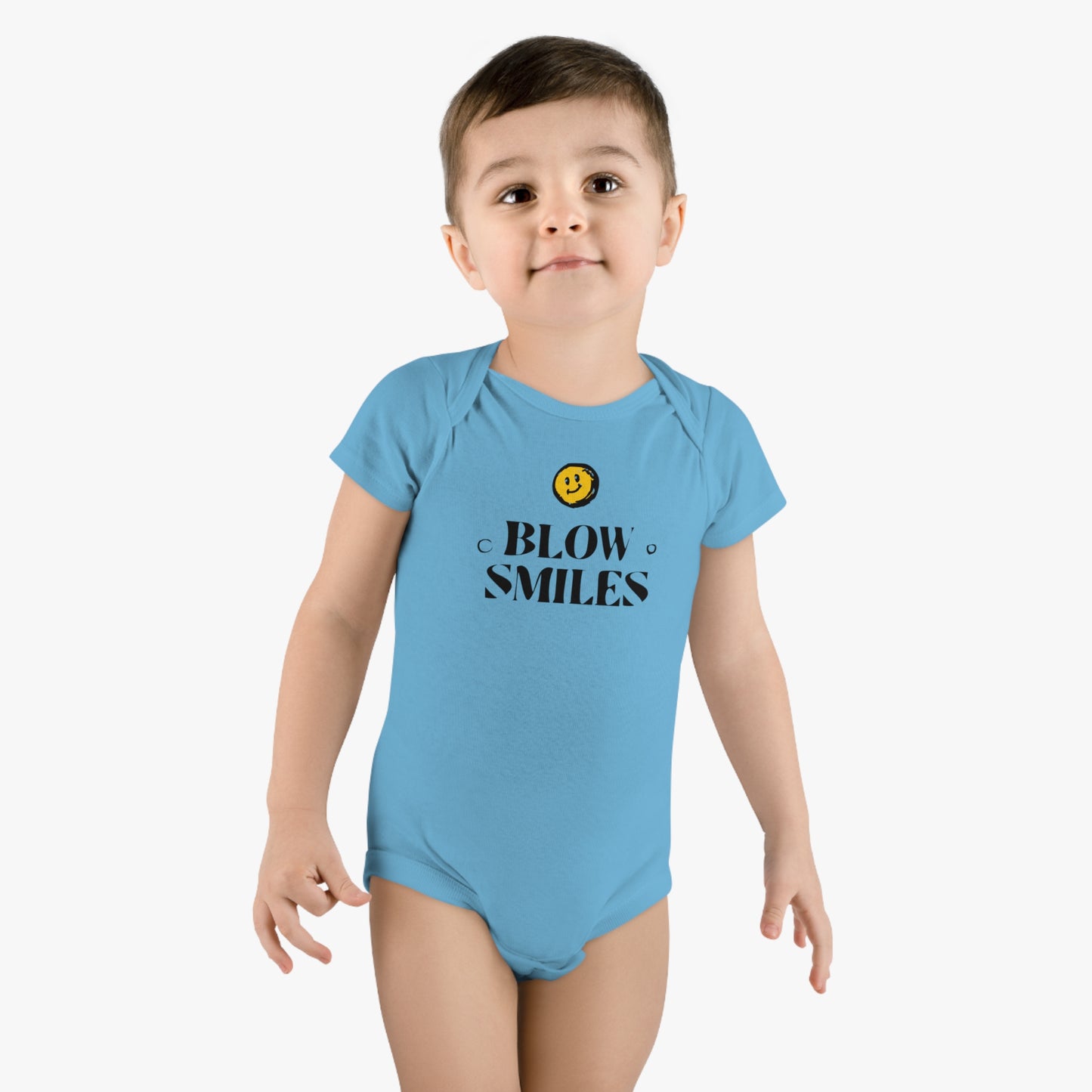 Blow Smiles Baby Short Sleeve Onesie®