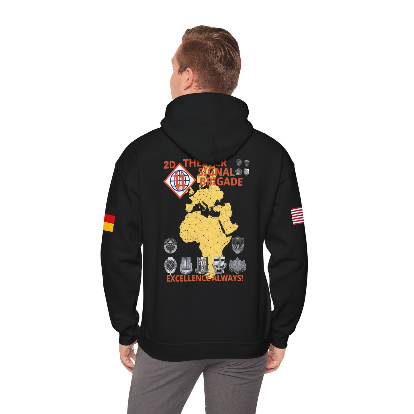 2TSB - Flags on Sleeves - Unisex Heavy Blend™ Hooded SweatshirT