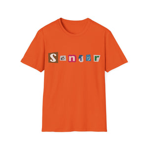 Senior - Adult Sizing - Blank Back - Unisex Softstyle T-Shirt