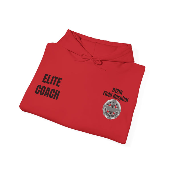 Elite Coach - 512th Field Hospital - Unisex Heavy Blend™ Hooded Sweatshirt