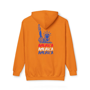 America x3!!! - Unisex Hooded Sweatshirt, Made in US