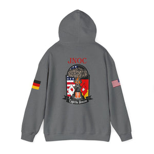 JNOC Call Sign -  USANEC-S - Flags on Sleeves - Unisex Heavy Blend™ Hooded Sweatshirt