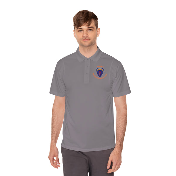 AAB U'R-AF -Orange text - Men's Sport Polo Shirt